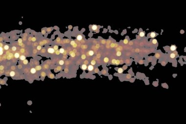 Altın parıltılı PNG örtüsü şeffaf bir arkaplan üzerinde ışıldayan parçacıklar, şenlikli fotoğraf tasarımları için mükemmel