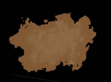 Yaratıcı tasarım için kahverengi soyut organik şekil PNG şeffaf örtüsü.