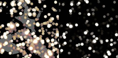 Zarif beyaz toz PNG örtüsü yumuşak kıvılcımlar ile sihirli bir kış fotoğrafı efekti için, tatil kartları için mükemmel.