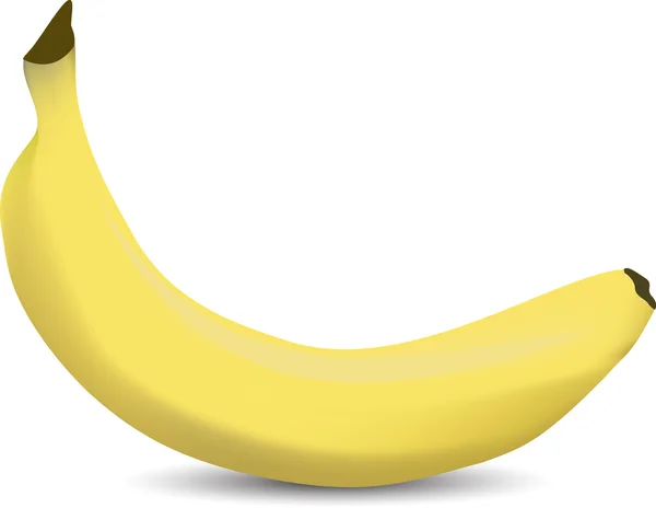 El vector del plátano amarillo — Vector de stock