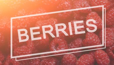 Ahududu ve yazıt görüntü ile arka plan: 