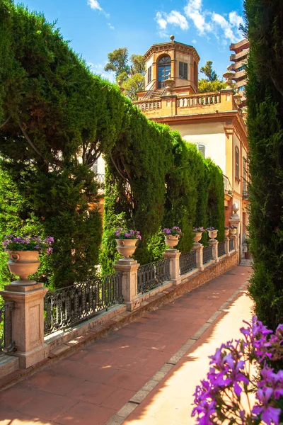 Valencia Spanyolország 2019 Monforte Garden Jardines Monforte Neoklasszikus Design Tele — Stock Fotó