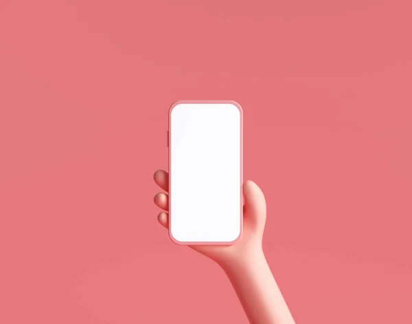 Conceptul Smartphone Holding Ecran Telefon Pentru Înlocuirea Șabloanelor Mână Desene — Fotografie, imagine de stoc