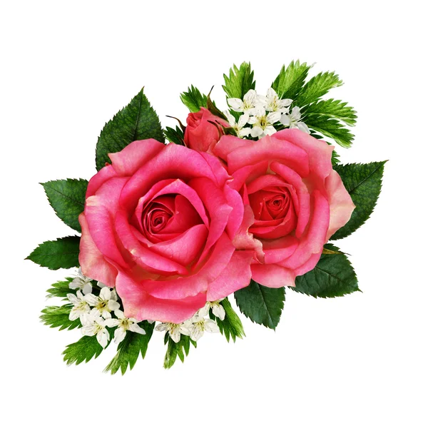 Roze roze bloemen boeket — Stockfoto