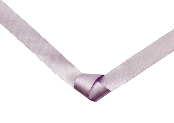 Lilac ribbon knot — Stock Photo, Image