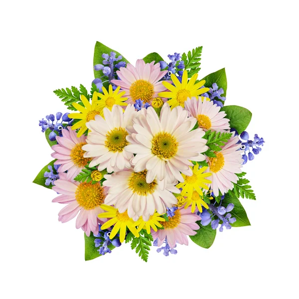 Astern und wilde Blumen Bouquet — Stockfoto