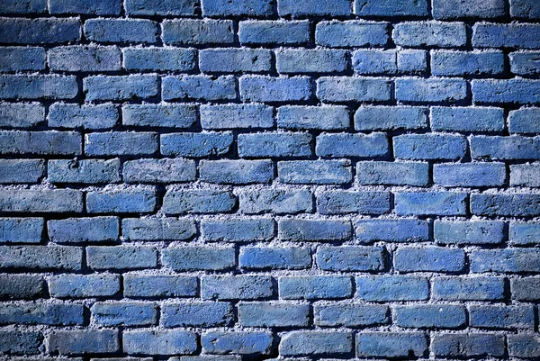 Vieja pared de ladrillos azules — Foto de Stock