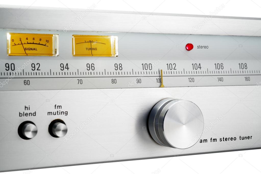 Vintage radio tuner Stock Photo by ©estudiosaavedra 107440722