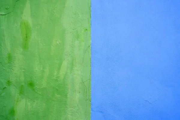 彩色绿色和蓝色墙纹理背景 — 图库照片