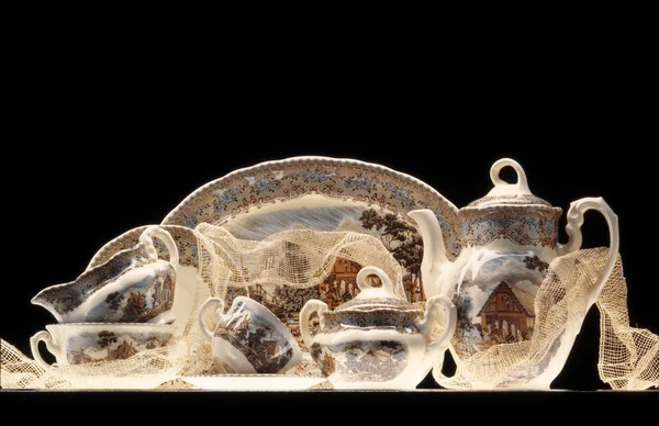 Старовинні Англійська посуд — стокове фото