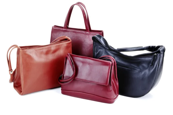 Genuine leather handbags — Stock Photo, Image