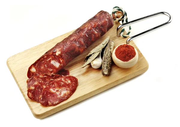 Iberian red sausage — Stock Photo, Image
