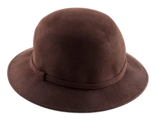 Darl brown felt hat — Stock Photo, Image