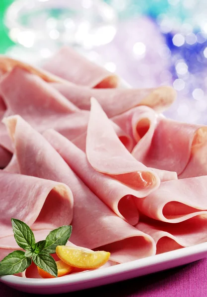 York ham segmenten — Stockfoto