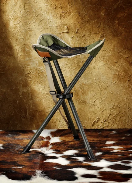 Folding seat for hunters — Stock Photo, Image