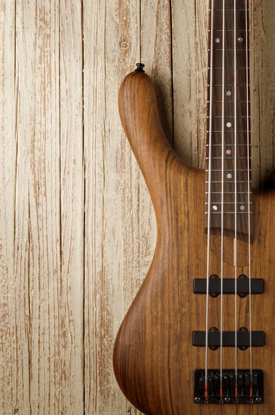 A fa basszusgitár — Stock Fotó