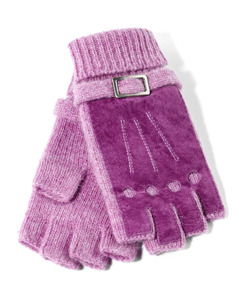 Pink fingerless gloves — Stock Photo, Image