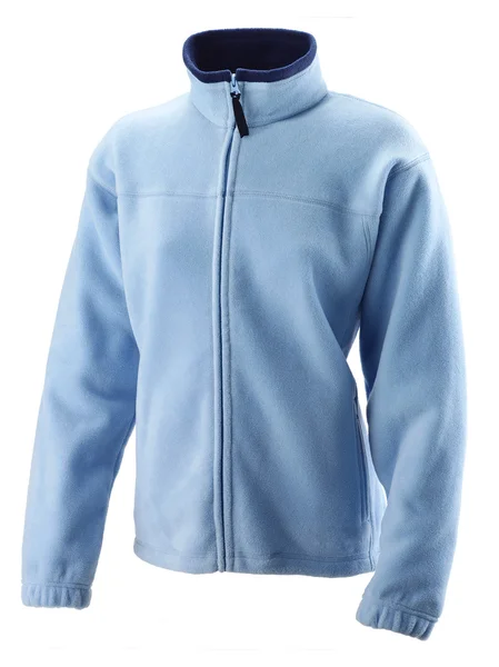 Jaqueta de pola azul para mulher — Fotografia de Stock