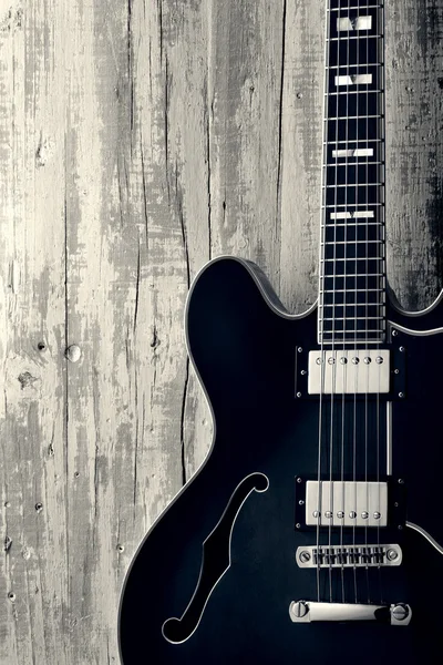 Винтажное фото блюза на гитаре — стоковое фото