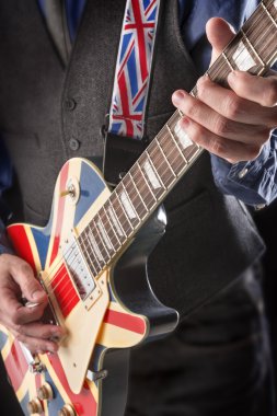 british electric guitar clipart