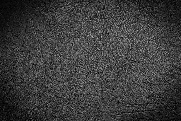 Black leather surface — Stock Photo, Image