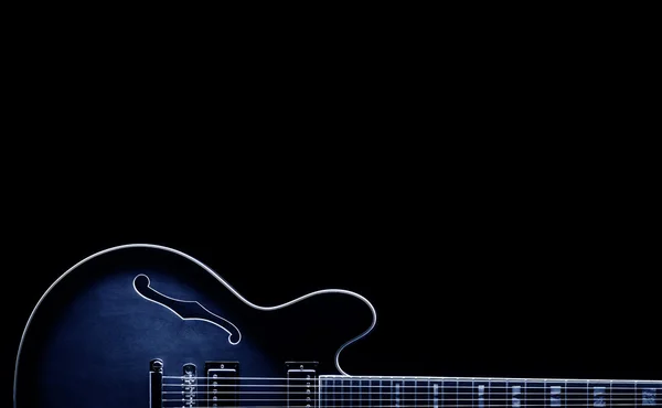 Blues gitarr form Stockbild