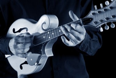 bluegrass mandolin player clipart