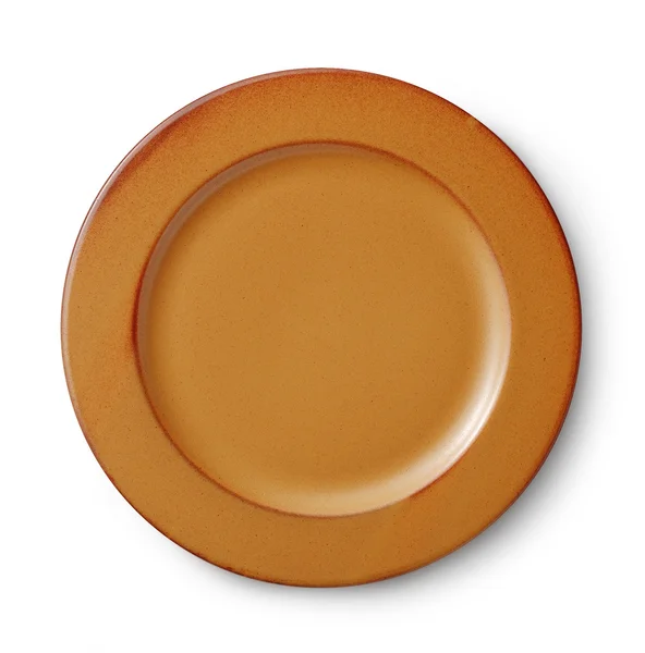 Brown plate — Stock Photo, Image