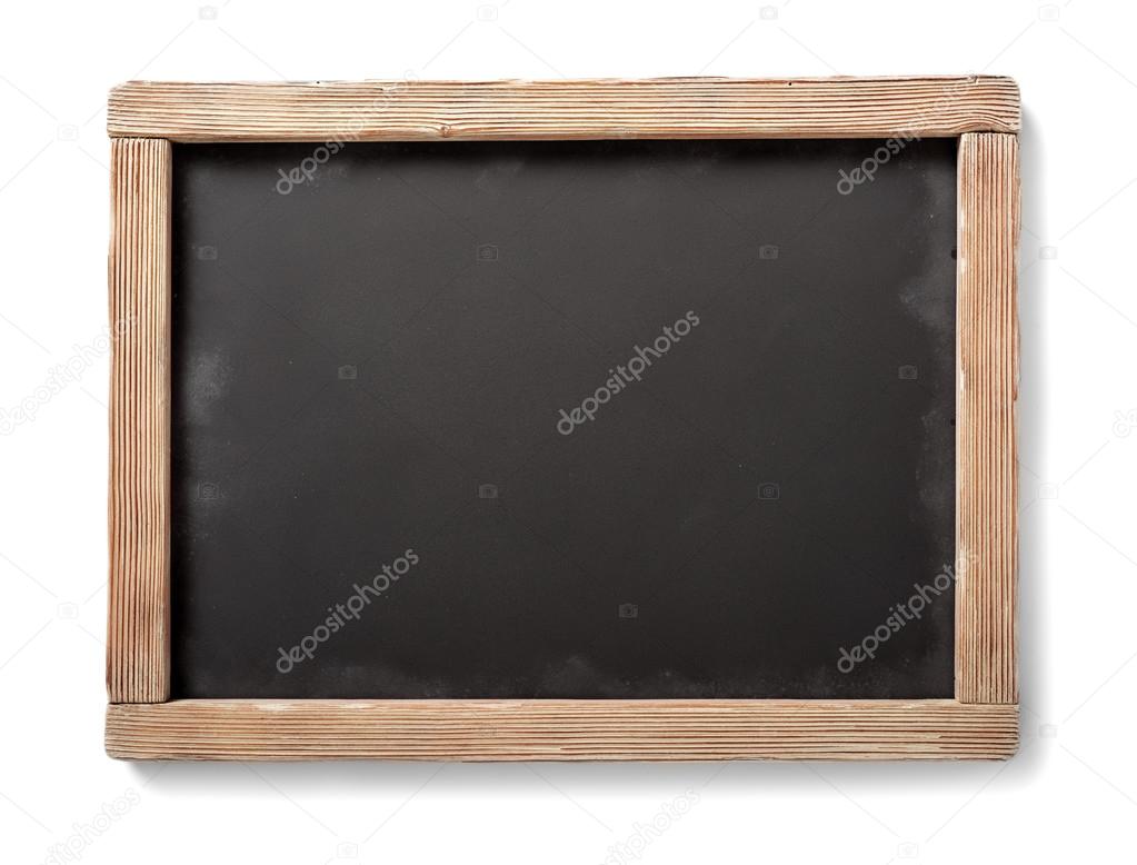 Blackboard with aged wooden frame