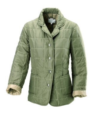 kadın için yeşil yağmurluk