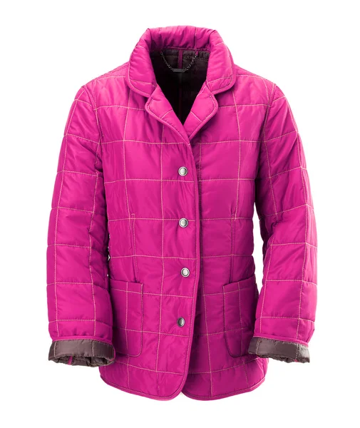 Ροζ παλτό για γυναίκα — Φωτογραφία Αρχείου