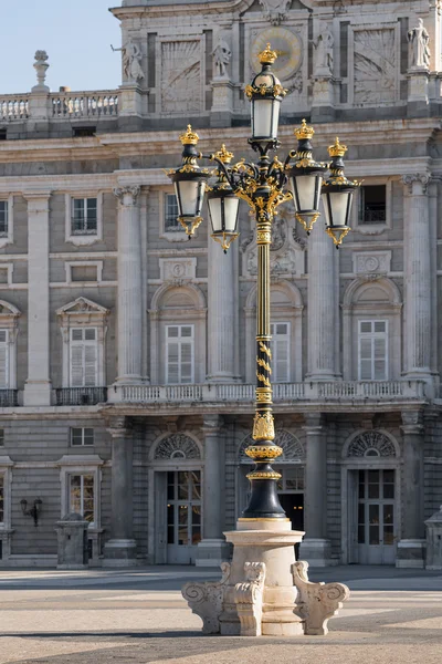 Lampione Palazzo Reale, Madrid — Foto Stock