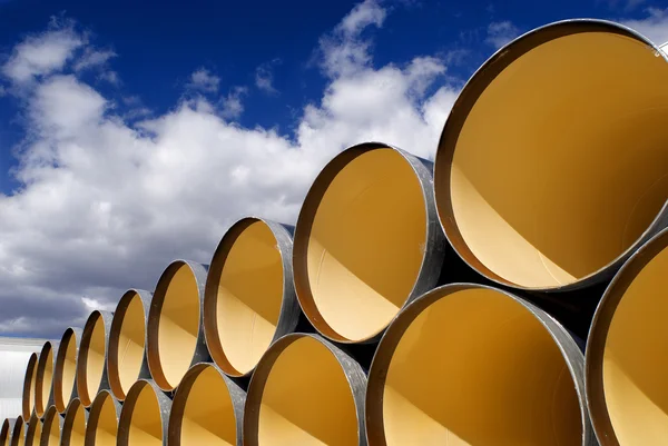 Large pipes storage — Stockfoto