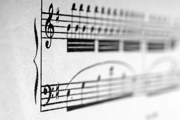 Musikalisk notation — Stockfoto