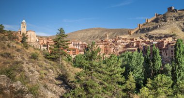 Albarracin, ortaçağ köyü, teruel, İspanya