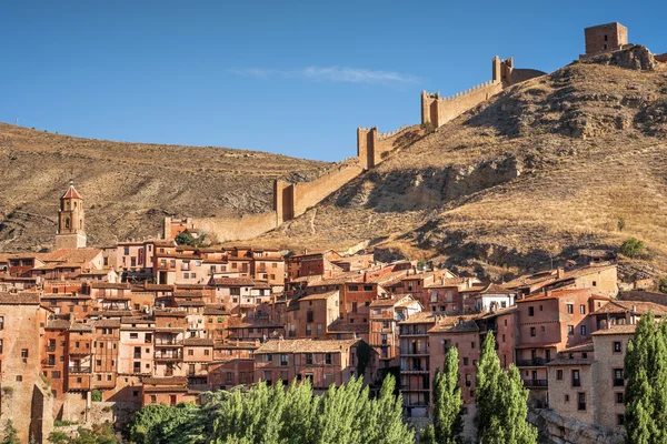 Albarracin, ortaçağ köyü ve duvarları, teruel, İspanya