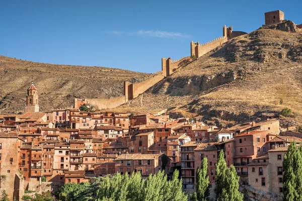 Albarracin, borgo e mura medievali, teruel, spagna — Foto Stock