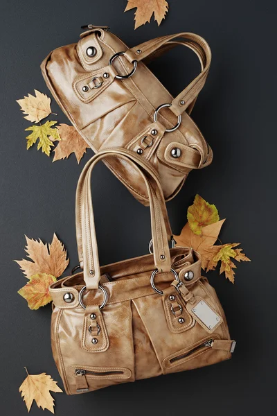 Bolsas de couro natural para mulheres — Fotografia de Stock
