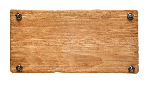 Avvitato in legno sgnboard — Foto Stock