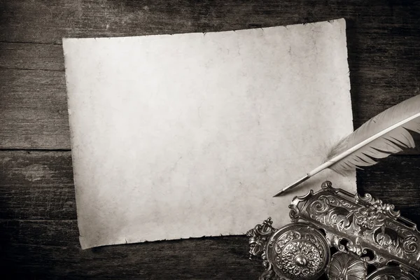 Vintage writer desk — Stock Photo, Image