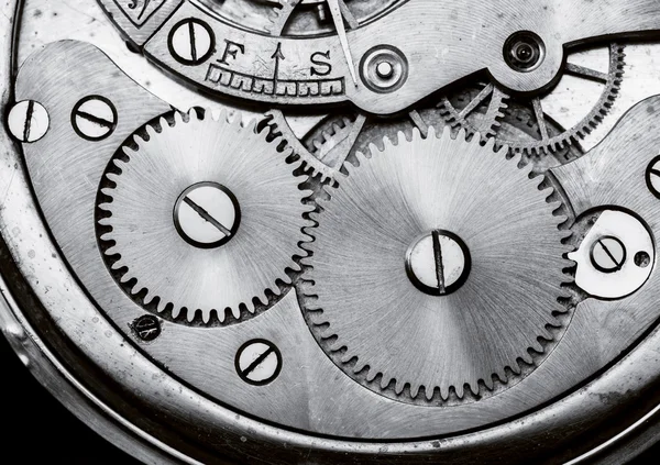 Ingranaggi macchina orologio — Foto Stock