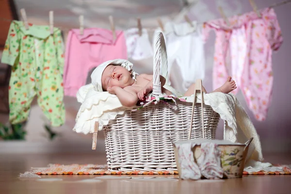 Baby sleep efter tvätt — Stockfoto