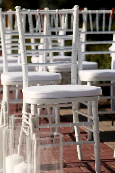 Sillas para ceremonia de boda —  Fotos de Stock