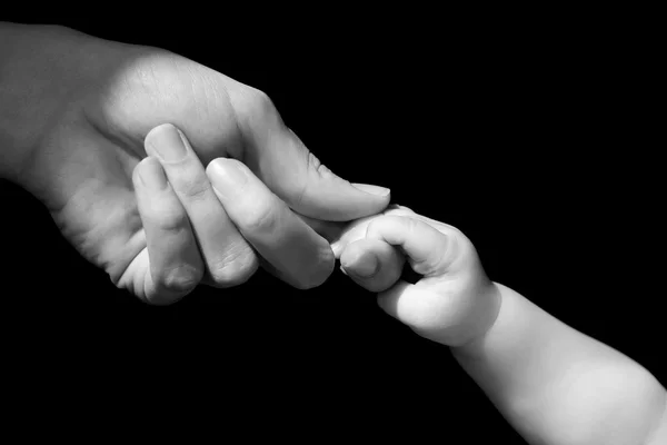 Hands of mother and baby closeup — Stock Photo, Image