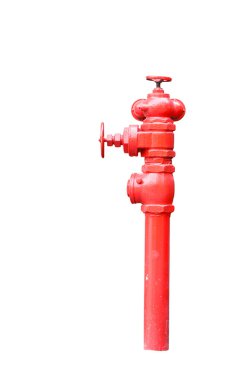 Beyaz izole kırmızı fireplug