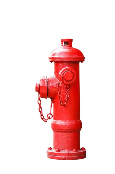 Fireplug vermelho isolado no branco — Fotografia de Stock