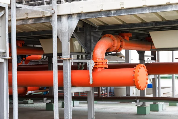 Pipe of Fire fighting system — Stock Image Pipe of Fire fighting system Royalty Free Stock Images