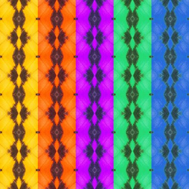 Five colorful texture from butterfly wing