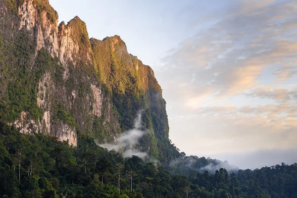 Sabah ışığında yüksek cliff üzerinde — Stok fotoğraf