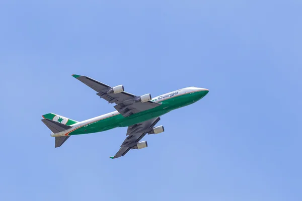 EVA Air 747 cargo jet — Stock Photo, Image